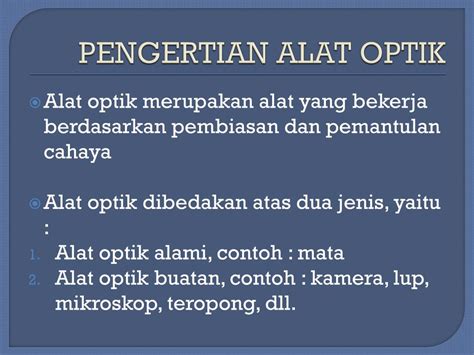 Ppt Alat Alat Optik Powerpoint Presentation Free Download Id4244940