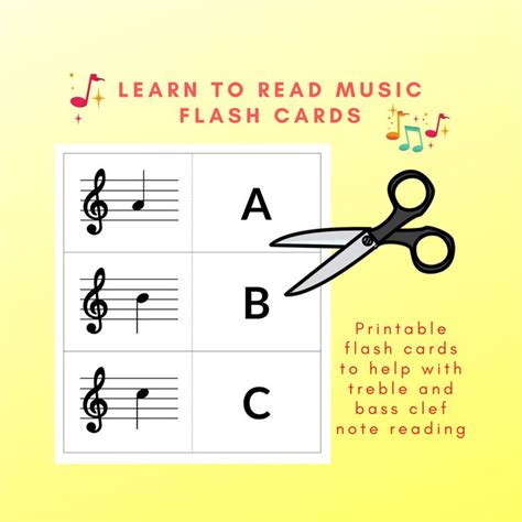 Note Reading Flashcards Printable - Printable Word Searches