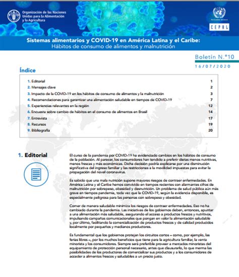 Sistemas alimentarios y COVID 19 en América Latina y el Caribe 10