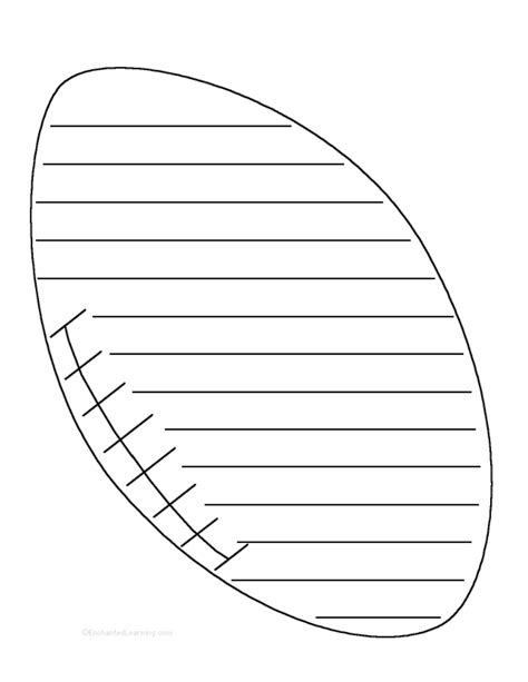 Football: Shape Poem - Printable Worksheet. EnchantedLearning.com