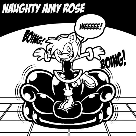 Amy Rose Jumping On The Leather Couch By Bluedragon1974 On Deviantart