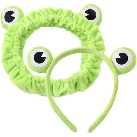 Lot De 2 Serre Têtes En Forme De Grenouille Accessoires De Cheveux