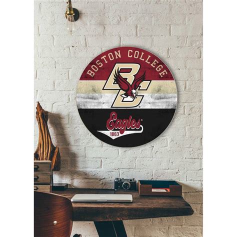 Jardine Boston College Eagles 20 X 20 Retro Logo Circle Sign Maroon