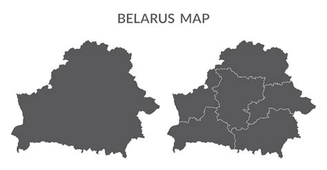Belarus Map Map Of Belarus In Set 36171370 Vector Art At Vecteezy