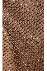 Simkhai Adalia Moxie Crystal Mesh Swimwear String Bikini Bottom In Caraway Revolve