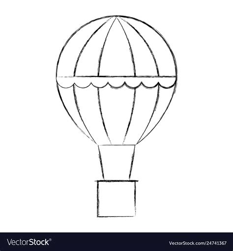 Hot Air Balloon Basket Clip Art Black And White