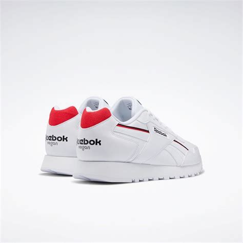 Reebok Glide Vegan Shoes In Cloud White Core Black Vector Red Reebok Official Uk