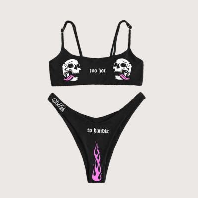 Wholesale Custom High Waist Woman Sexy Thong Nude Beach Swimwear Womens Bikinis Bathing