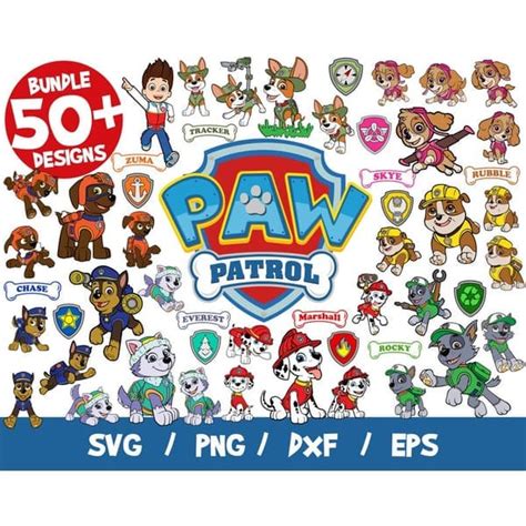 Paw Patrol Svg Layered Skye Svg Chase Svg Everest Svg Tr Inspire Uplift