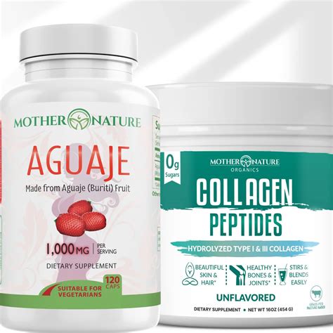 Amazon Organic Aguaje Capsules And Collagen Peptides Mother