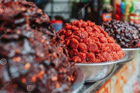 Mixed Spicy Candy Titaura Pau Or Paun Khattu Stock Image Image Of