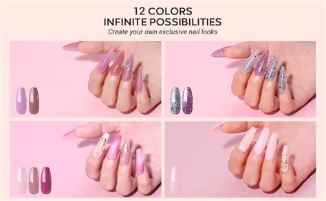 Modelones Poly Nail Gel Set Colors Nail Extension Gel Nude Pink Romantic Christmas Builder