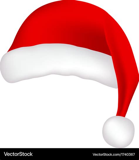 Santa Claus Hat Royalty Free Vector Image Vectorstock