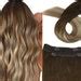 Balayage Medium Brown Golden Blonde Halo Etsy