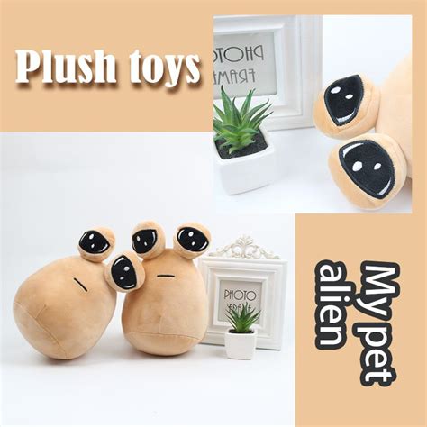 Hot Game My Pet Alien Pou Plush Toy Furdiburb Emotion Alien Plushie Stuffed Shopee Malaysia