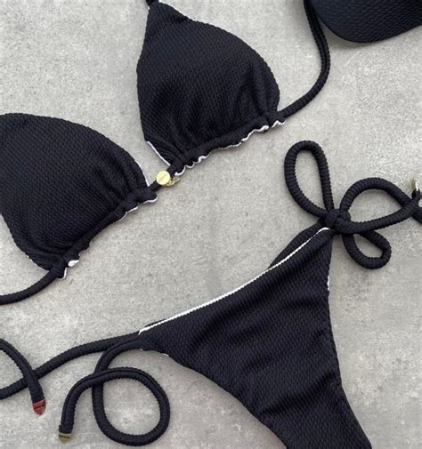 Bikini Negro Y Blanco Sunset Shop