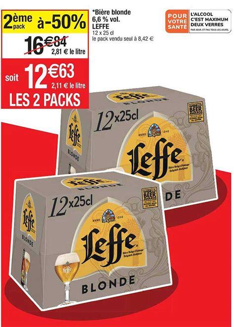 Promo Bi Re Blonde Vol Leffe Chez Cora Icatalogue Fr