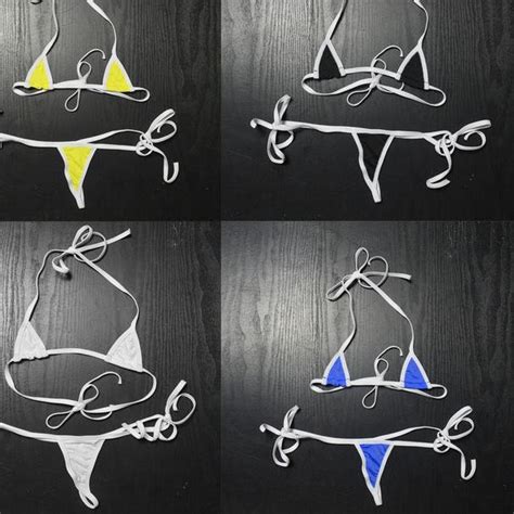 Jual DIJUAL Micro Bikini Set Lingerie Thong G String Bra Bikini Pantai Berkualitas