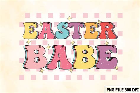 Easter Babe Retro Sublimation Graphic By SD Design Creative Fabrica