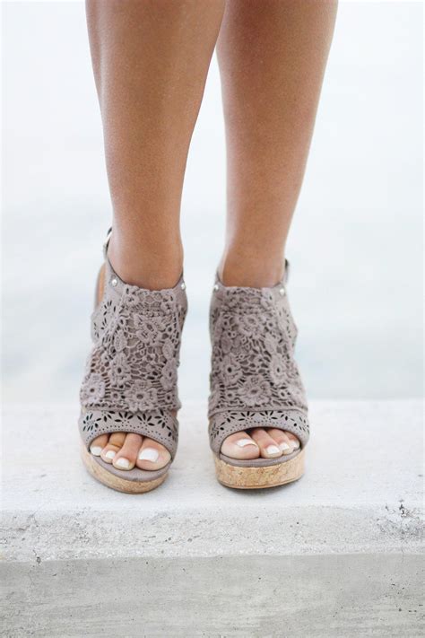 Candace Taupe Wedges | Fashion Wedges | Stylish Wdges – Saved by the Dress