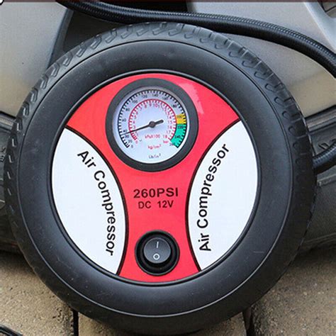 260psi Dc 12v Air Compressor Pump Portable Tire Inflator For Car Air Pump Ebay