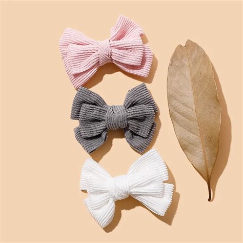 New Cute Bowknot Hair Clips For Baby Girls Handmade Bows Hairpin