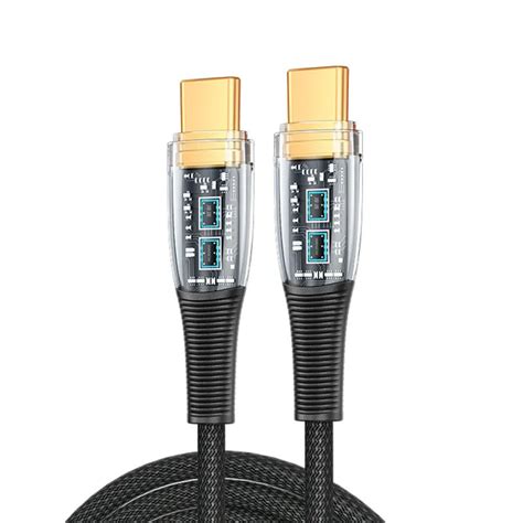 Кабель USB Type-C to Type-C (1.2м) PD 100W/6А провод для быстрой ...