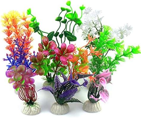 Vascinate Aquarium Fish Tank Plastic Plants Pcs Aquarium Plants