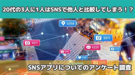 【1141人に調査】20代の3人に1人はsnsで他人と比較してしまう！？～snsアプリについてのアンケート～