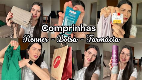 MINHAS COMPRINHAS Renner Bolsa Farmácia e Cosméticos YouTube