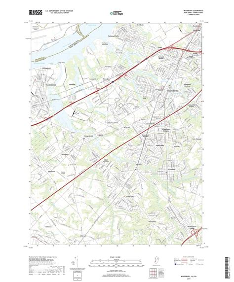 Woodbury, NJ (2019, 24000-Scale) Map by United States Geological Survey ...