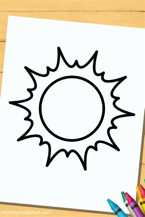 Printable Sun Template - udlvirtual.esad.edu.br