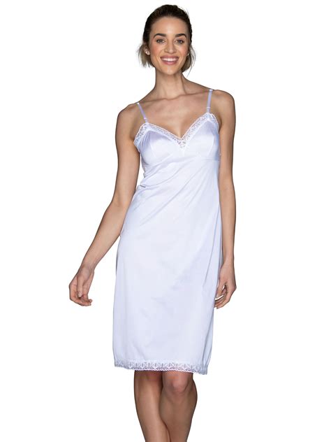 Vanity Fair Lingerie Women S Everyday Layers Lace Trim Full Slip Smoothing Fit Adjustable