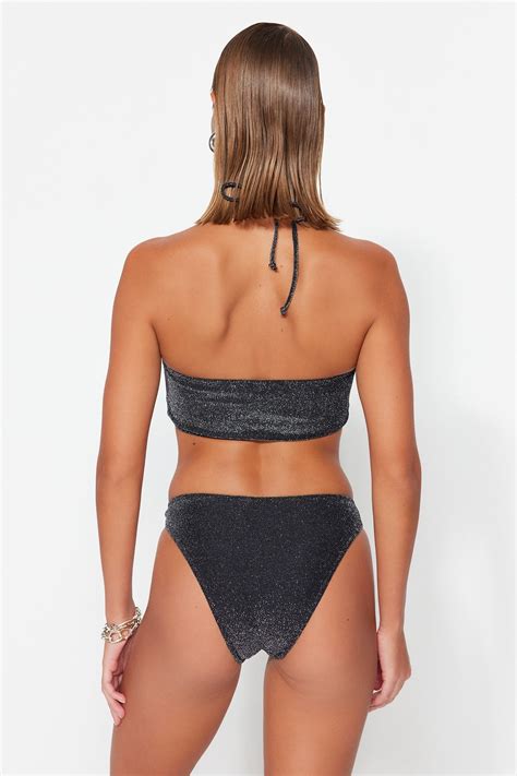 Trendyolmilla Siyah Aksesuarlı Simli Regular Bikini Altı TBESS23BA00272 Fiyatı Yorumları