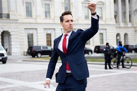 Josh Hawley Is Now Selling Merch of Himself Cheering the Mob on Jan. 6 ...