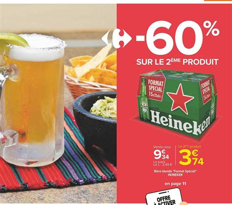 Promo Bi Re Blonde Format Sp Cial Heineken Chez Carrefour Icatalogue Fr