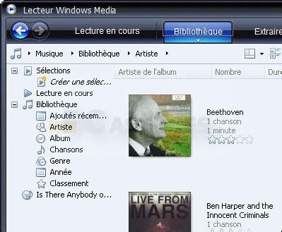 Lecteur Windows Media Vista 12
