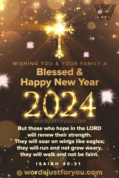 Happy New Year Religious Wordsjustforyou Original