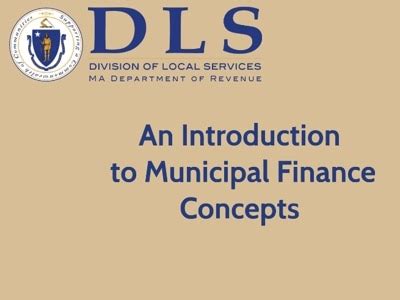 foundations  municipal finance    official massgov