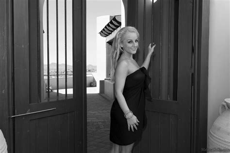 Blonde Hottie Melissa Matters Flaunts Her Nude Body In Black And White