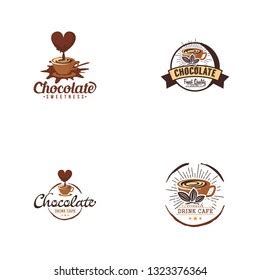 Chocolate Logo Design Stock Vector (Royalty Free) 1323376364 | Shutterstock