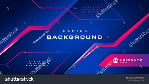 Abstract Futuristic Gaming Background Live Streaming Stock Vector (Royalty Free) 2285460857 ...