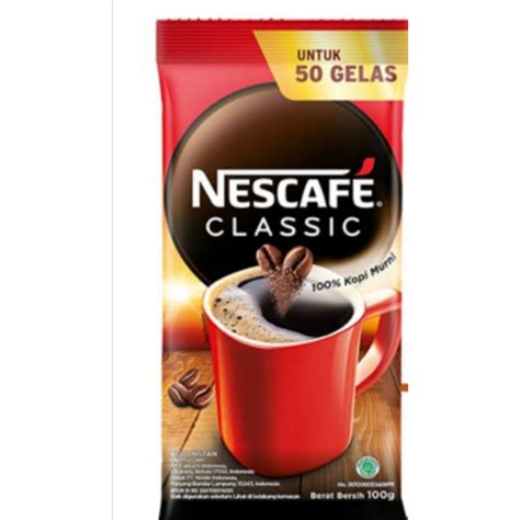 Jual Nescafe Classic Kopi Hitam Instant Sachet 45 Gramx2 Pcsexpdate