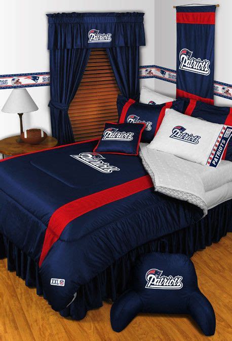 Patriots Comforter Set : New England Patriots 7-Piece Full Size Bedding ...