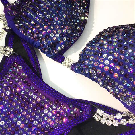 Deluxe Multi Purple Competition Bikini Shine Bikinis