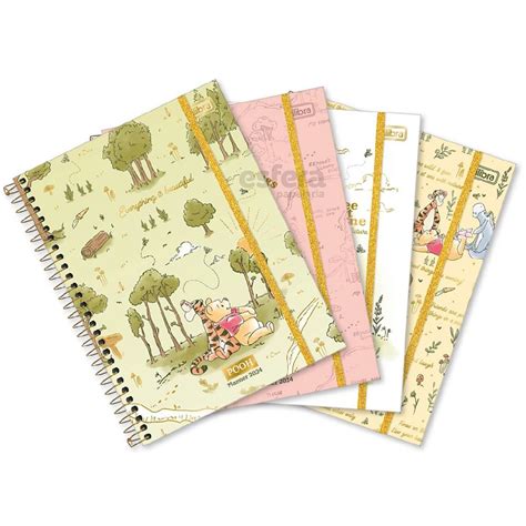 Planner Espiral Pooh M Tilibra Esfera Papelaria I Desperte Sua