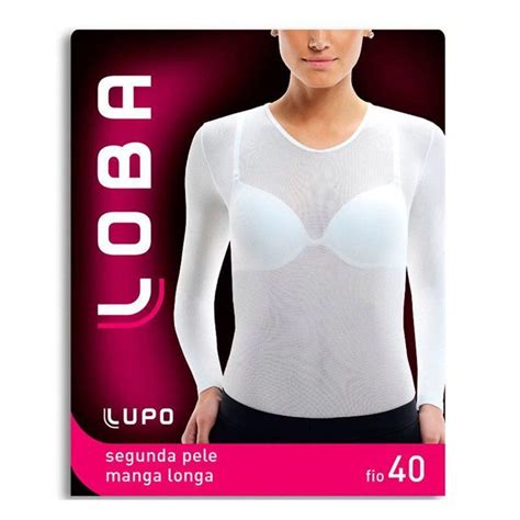Segunda Pele Camisa Manga Longa Loba Lupo Bra Lingerie
