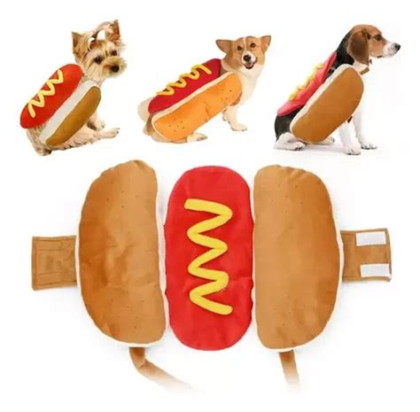 Disfraz Para Perros Hot Dog Perro Caliente Cuotas sin interés