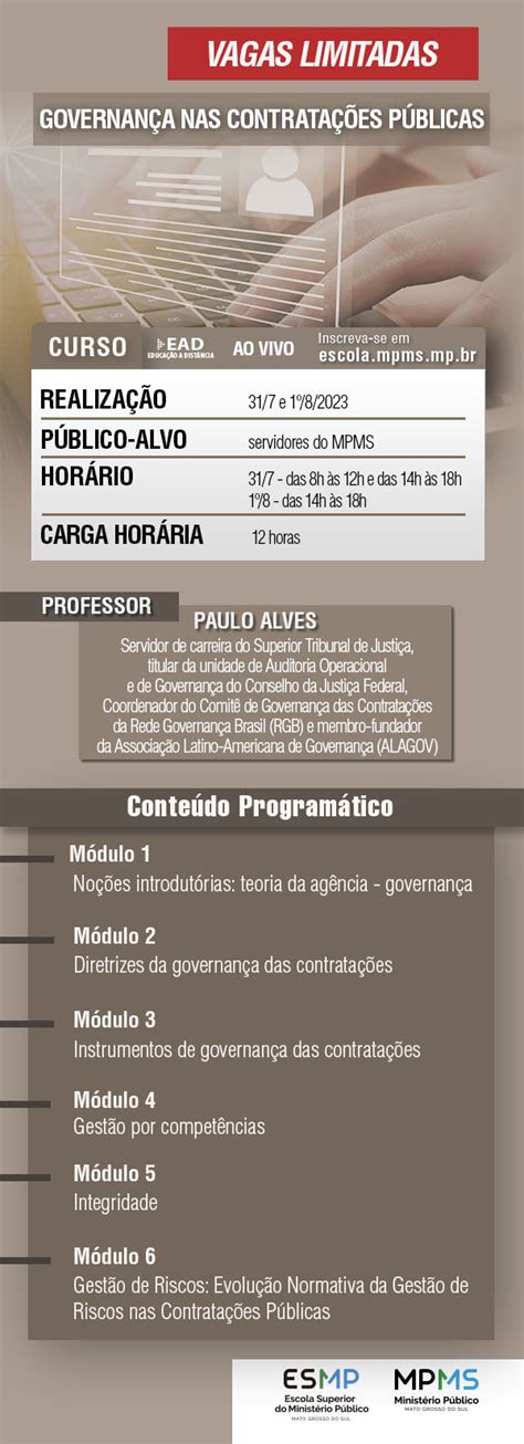 Governança nas contratações públicas Portal Escola Superior do