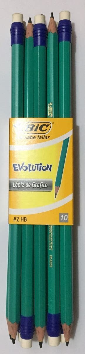 Lapiz Bic Evolution Hb Grafito Con Pzas Papeleria Tlapaleria